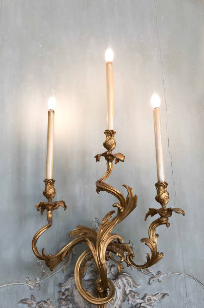 istock Elegant Baroque Wall Sconce Chandelier 1908496235