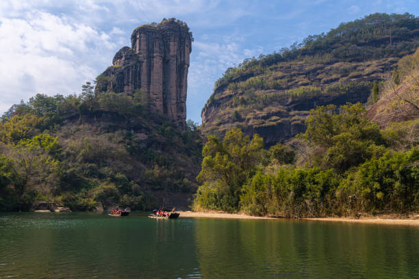 istock Wuyishan Yufu Peak, Fujian, China. Vertical image with copy space for text 1908509950