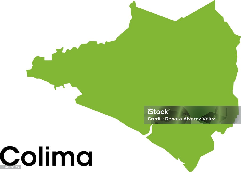 Colimaq Ilustración de Mapa Del Estado De Colima En México y más Vectores ...