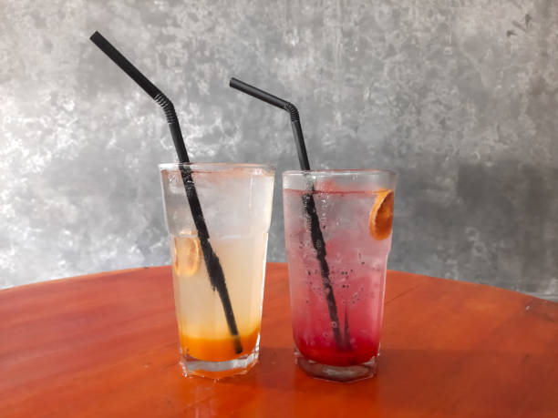istock Serving Glass Of Orange Squash And Red Berry. Drink Menu 1908672444