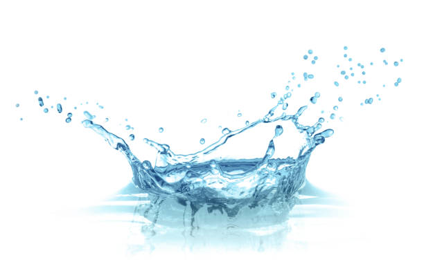 istock Splash of clear water isolated on white 1908687068