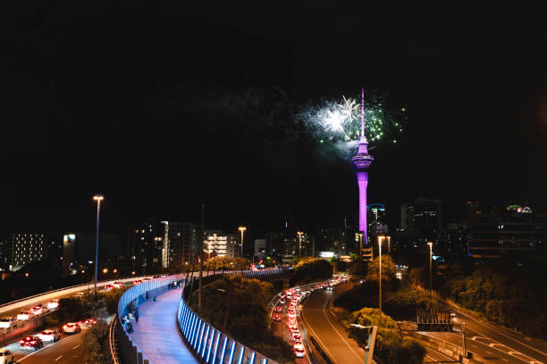 istock Auckland New Year's Eve fireworks from Sky Tower 1908692862