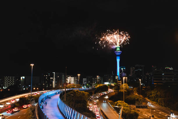 istock Auckland New Year's Eve fireworks from Sky Tower 1908692897