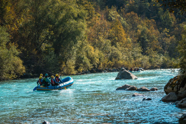 istock Diverse Family River Rafting Adventure with Guide 1908703778