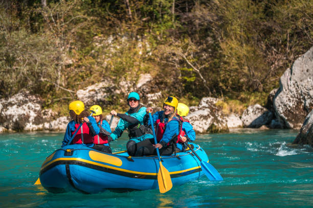 istock Diverse Family Rafting Adventure 1908703998