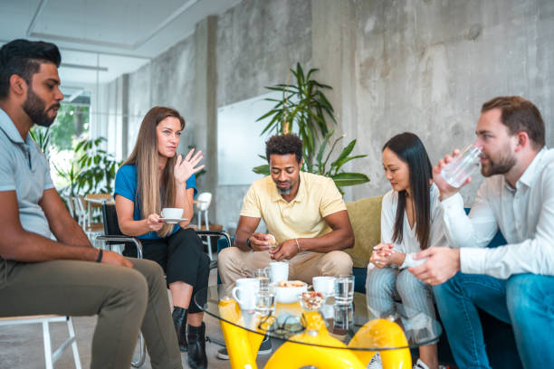 istock Laid-back Coffee Break with Cool Coworkers 1908715452
