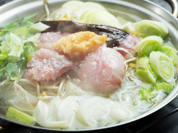 istock Monkfish Soup , A dish made with monkfish as the main ingredient and boiled with bean sprouts 1908764068