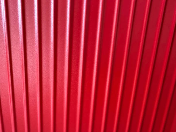 istock Red color of Wall interior background, studio and backdrops show products.with shadow leaf.from window 1908807370