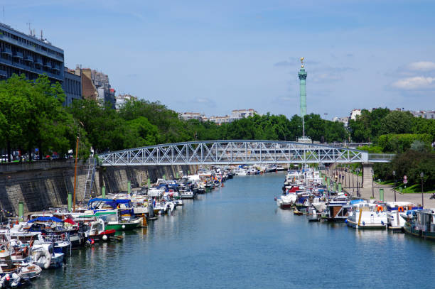 istock Arsenal harbor in Paris city 1908897230