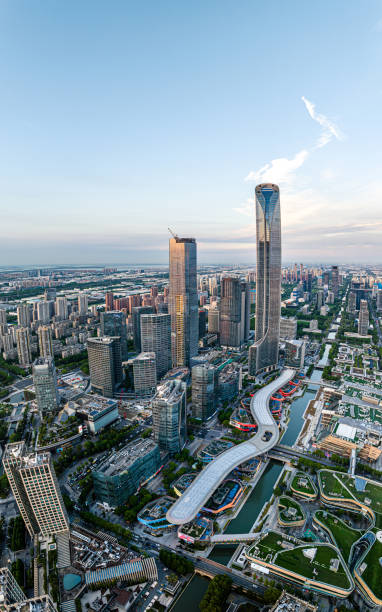 istock Urban evening aerial photography 1908973798