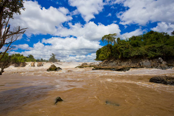 istock Khone Phapheng Falls on the Mekong River in southern Laos. 1908984723
