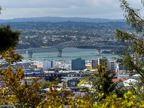 Harbour bridge in Auckland, New Zealand