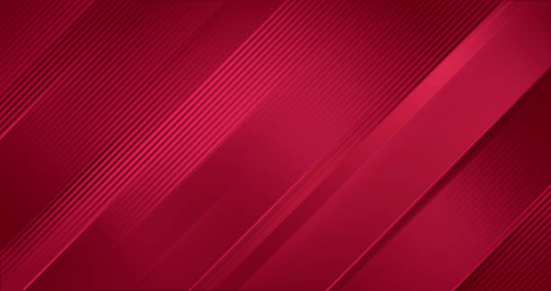 dark red luxury diagonal round stripes. abstract pattern. 3d elegant dynamic abstract bg. - merah marun ilustrasi stok