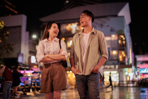 istock Friends in a city walk 1909078315