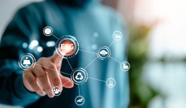 istock Businesswomen touching with ESG icon concepts for Environment, Social, Governance, net zero, carbon neutrality, and business sustainability. 1909105169