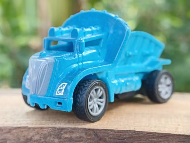 istock Blue toy car close up 1909111757