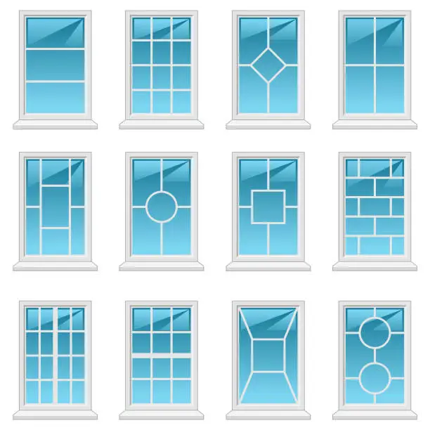 Vector illustration of Windows vector set