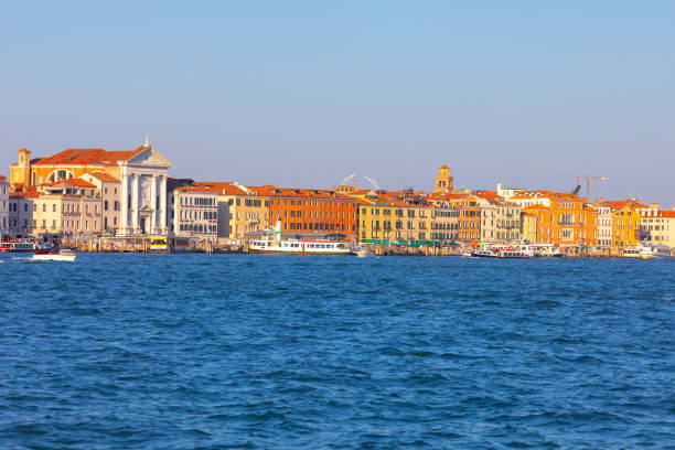 The iconic Grand Canal in Venice, Italy, adorned with captivating architecture on the opposite bank
