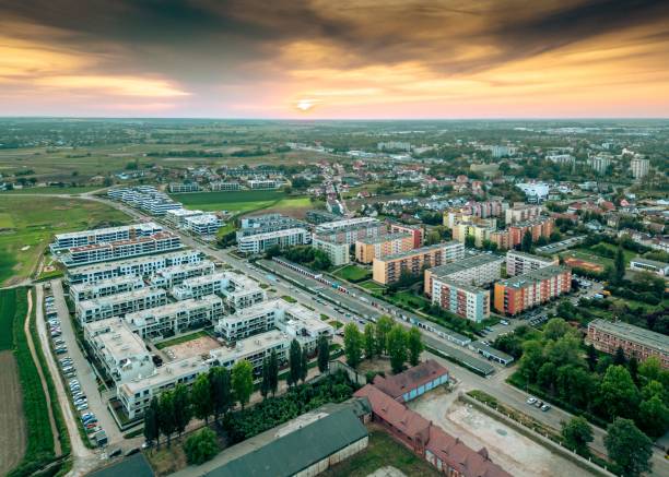 istock Modern housing development situated in the outskirts of Opole, Poland 1909218432