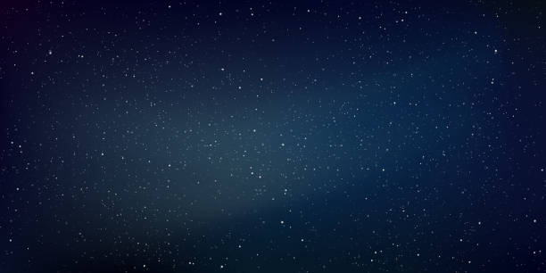 istock Realistic starry sky. Shining stars in the dark sky. Stardust in deep universe, Milky way galaxy. 1909222024
