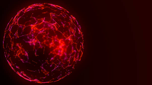 istock Abstract 3d futuristic sphere. Data visualization. Particles and Energy flowing. Futuristic digital background. 1909226613