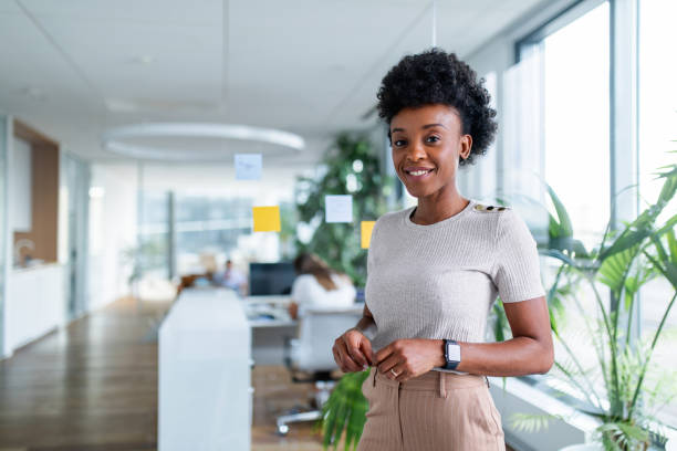 istock Confident Black Businesswoman in Office Setting 1909269155