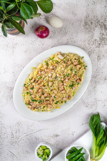 fried rice with chicken egg