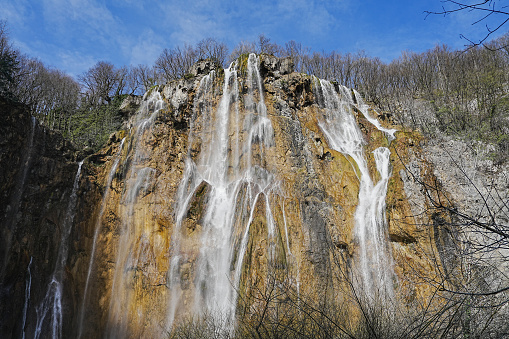 Big waterfall of Plitvice