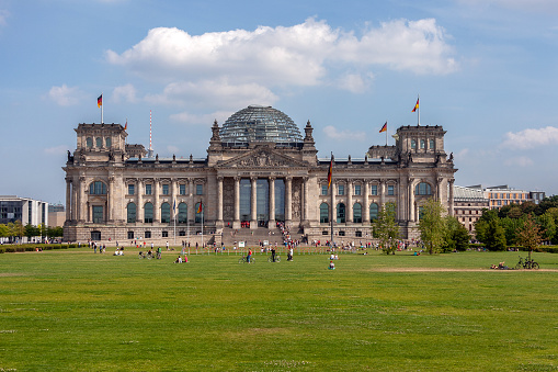 Berlin, Germany, October 2, 2022 Bundestag building in Berlin