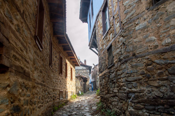 istock narrow street in old town 1909345965