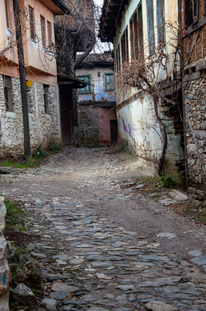 istock narrow street in old town 1909373632