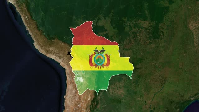 Bolivia - Explorer: Country Identification Maps stock video