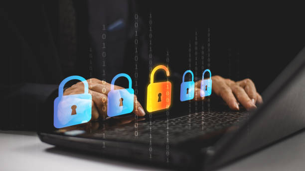 istock Global network cybersecurity technology concept. Business protect personal information. Identity theft, Database hack, internet cyber crime. Hacker attack risk data shield. Damage security system 1909390984