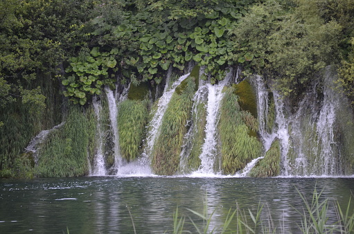 Plitviče Lakes National Park is a 295 square kilometer forest reserve in central Croatia