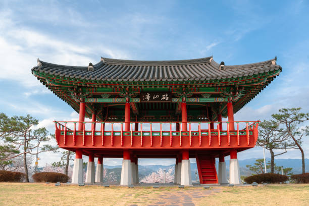 istock Chimsan park traditional pavilion at spring in Daegu, Korea 1909419282