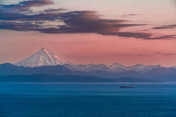 View on Viluchinsky volcano, Kamchatka, Russia