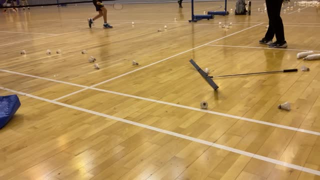 Intensive badminton training