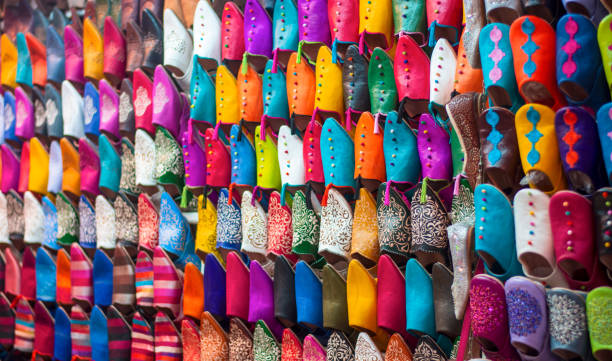 istock the comfortable and colorful camel slippers 1909464592