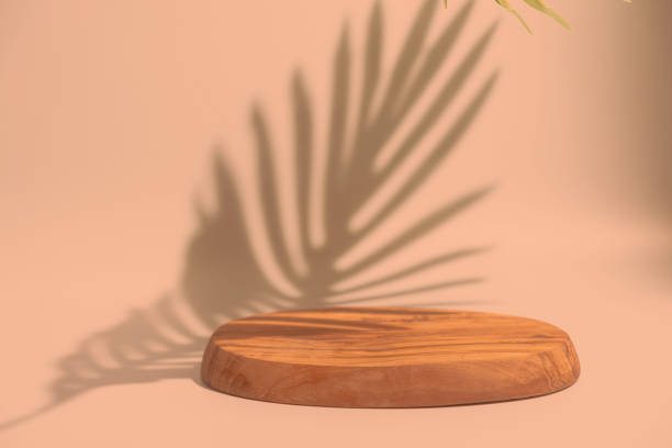 istock Wooden podium for product 1909476810