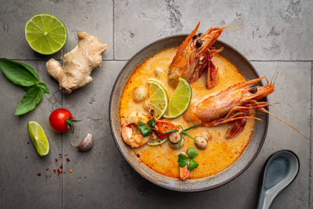 istock Tom Yam kung Spicy soup 1909476834