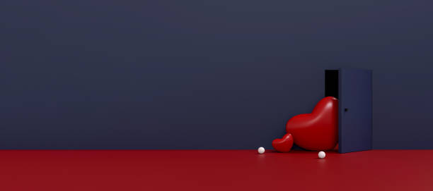 istock Happy Valentine's Day Background 3D Illustration 1909553835
