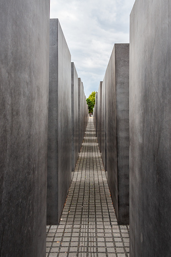 Berlin, Germany: August 18th, 2009: Memorial to the murdered Jews of Europe
