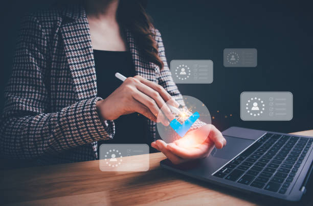 istock Business development concept by choosing professional leaders, Human Resources management, recruitment employment headhunting. employee talent, The process of selecting people join the work. 1909555482