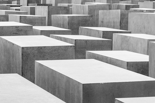 Berlin, Germany: August 18th, 2009: Memorial to the murdered Jews of Europe
