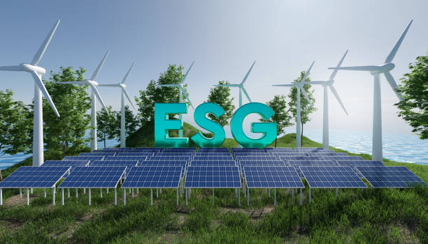 istock Clean energy ESG business, future environmental conservation and sustainable, 3d rendering 1909582635
