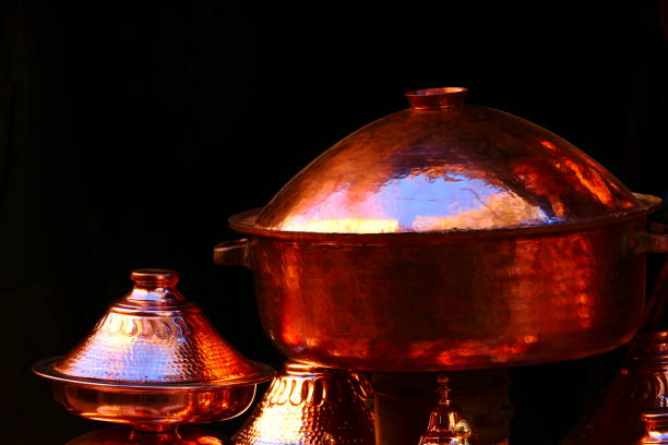 istock Copper kitchen containers, Place Seffarine, Fez, Morocco 1909621543