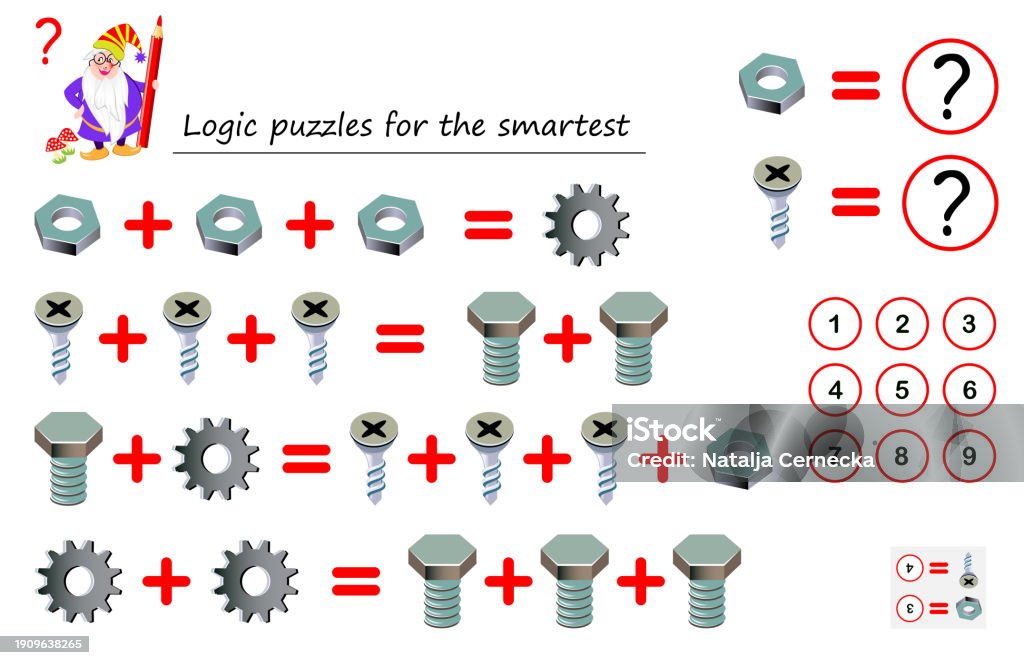 Mathematical Logic Puzzle Game For Smartest Solve Examples And Count ...
