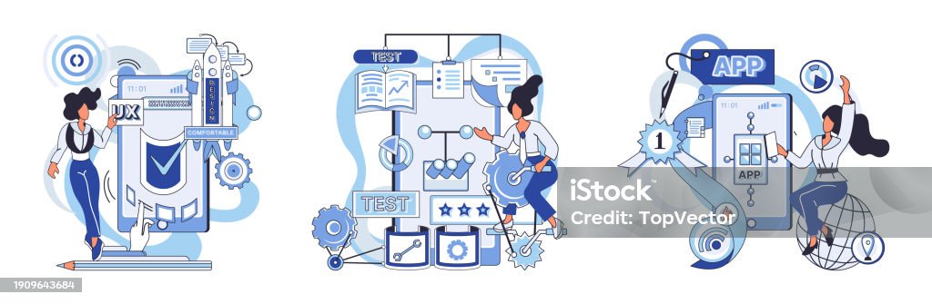 Application Testing Metaphor Vector Software Testing Unsung Hero ...