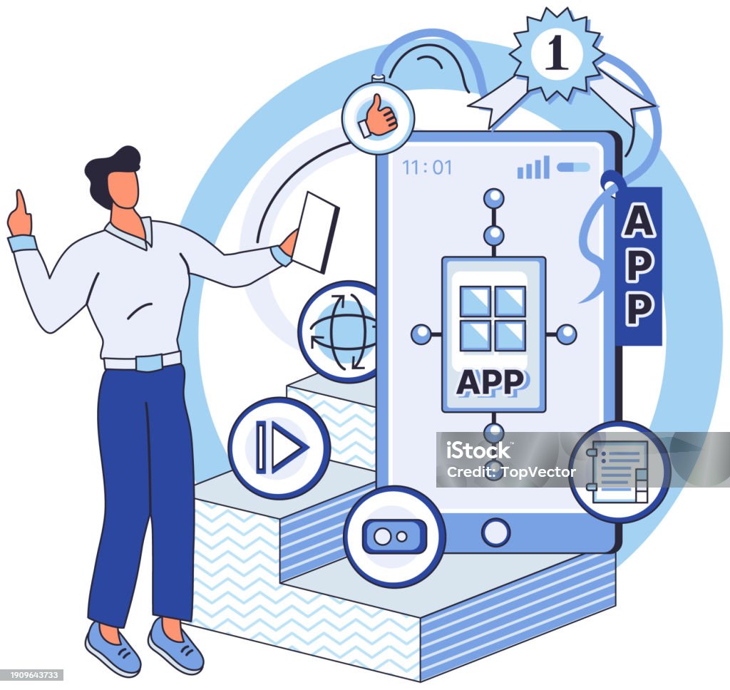 Application Testing Cartoon Images Application Testing Metaphor Vector Application Testing Crucible Where ...