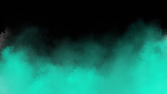 Green smoke on black for a background